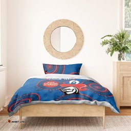 Custom NRL Knights NAIDOC Week Bedding Set Keep The Fire Burning Indigenous Art