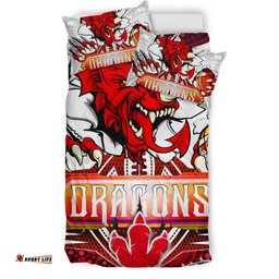 St. George Illawarra Dragons Bedding Set - Custom Indigenous Super Dragons Scratch Style