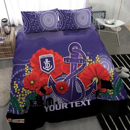 Custom Dockers Football ANZAC Bedding Set Gallipoli Camouflage With Poppies
