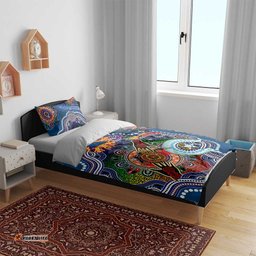 Custom NAIDOC Week 2024 Adelaide Crows Bedding Set Australia Aboriginal Dot Painting DT02
