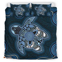 Australia Aboriginal Inspired Bedding Set - Indigenous Turtle Ver04