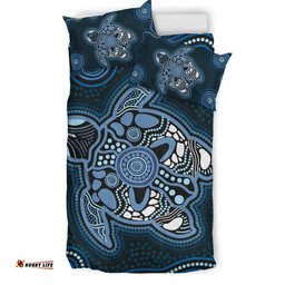 Australia Aboriginal Inspired Bedding Set - Indigenous Turtle Ver04