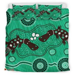 Australia Aboriginal Inspired Bedding Set - Indigenous Platypus Ver 12