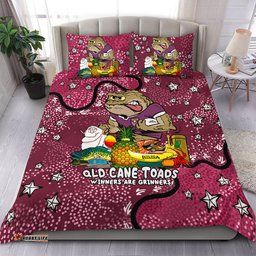 Queensland Cane Toads Custom Bedding Set - Australian Big Things Bedding Set