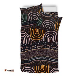 Australia Aboriginal Bedding Set - Indigenous Art Background Bedding Set