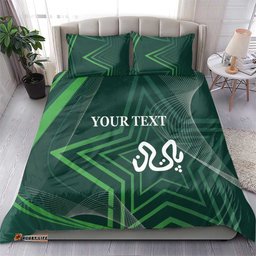 Custom Pakistan Cricket Bedding Set Go Shaheens Sporty Version