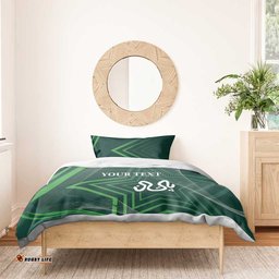 Custom Pakistan Cricket Bedding Set Go Shaheens Sporty Version