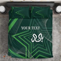 Custom Pakistan Cricket Bedding Set Go Shaheens Sporty Version