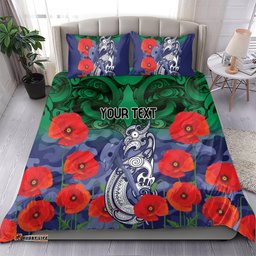 Custom Warriors Rugby ANZAC Bedding Set Gallipoli Soldier With Aboriginal Art