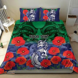 Custom Warriors Rugby ANZAC Bedding Set Gallipoli Soldier With Aboriginal Art
