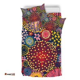 Australia Blooming Bright Flowers Bedding Set - Blooming Bright Flowers Meadow Seamless Art Inspired Bedding Set