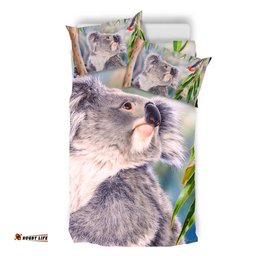 Australia Koala Bedding Set - Koala with a Scarlet Honeyeater Bedding Set