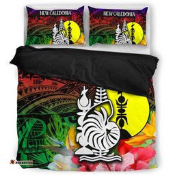 Amazing Aussie Australia South Sea Islanders I'm New Caledonian In Polynesian Style With Tropical Hibiscus Flowers Bedding Set