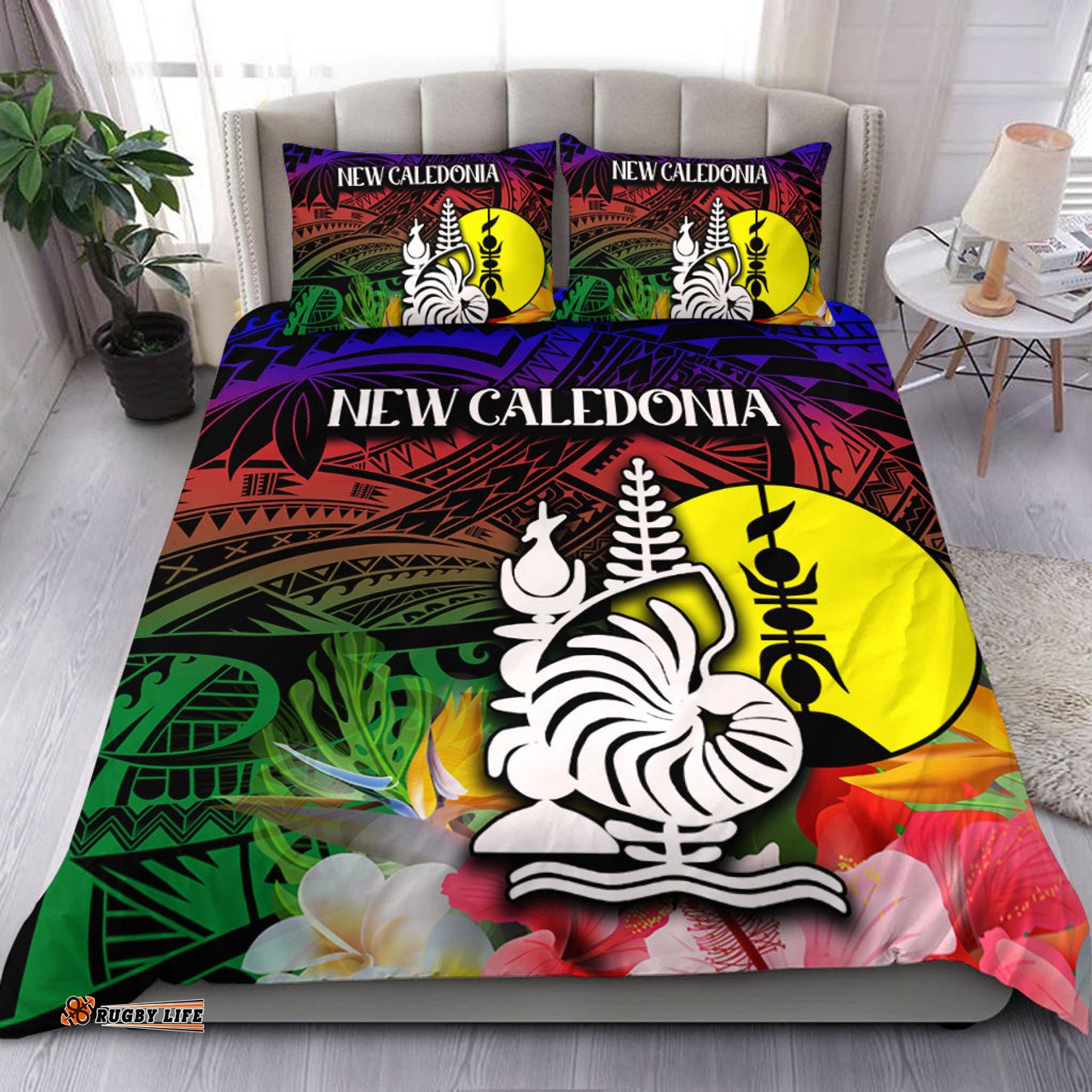 Amazing Aussie Australia South Sea Islanders I'm New Caledonian In Polynesian Style With Tropical Hibiscus Flowers Bedding Set