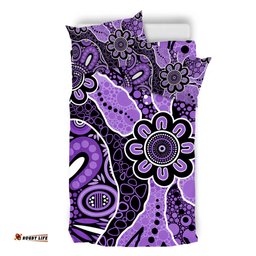 Amazing Aussie Australia Aboriginal Design Art Color Purple Bedding Set