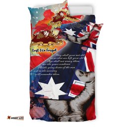 Australia Anzac Day Custom Patronage Bedding Set - Anzac Spirit Bloods In My Veins