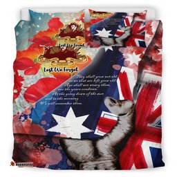 Australia Anzac Day Custom Patronage Bedding Set - Anzac Spirit Bloods In My Veins