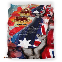 Australia Anzac Day Custom Patronage Bedding Set - Anzac Spirit Bloods In My Veins