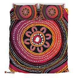 Australia Aboriginal Bedding Set - Aboriginal Dot Art Design Bedding Set