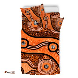 Australia Aboriginal Bedding Set - Australian Aboriginal Background
 Bedding Set