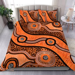 Australia Aboriginal Bedding Set - Australian Aboriginal Background
 Bedding Set