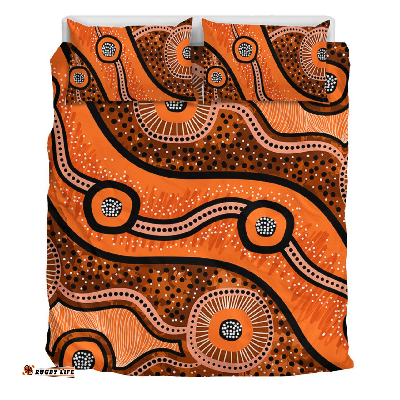 Australia Aboriginal Bedding Set - Australian Aboriginal Background
 Bedding Set
