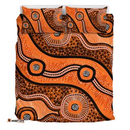Australia Aboriginal Bedding Set - Australian Aboriginal Background
 Bedding Set