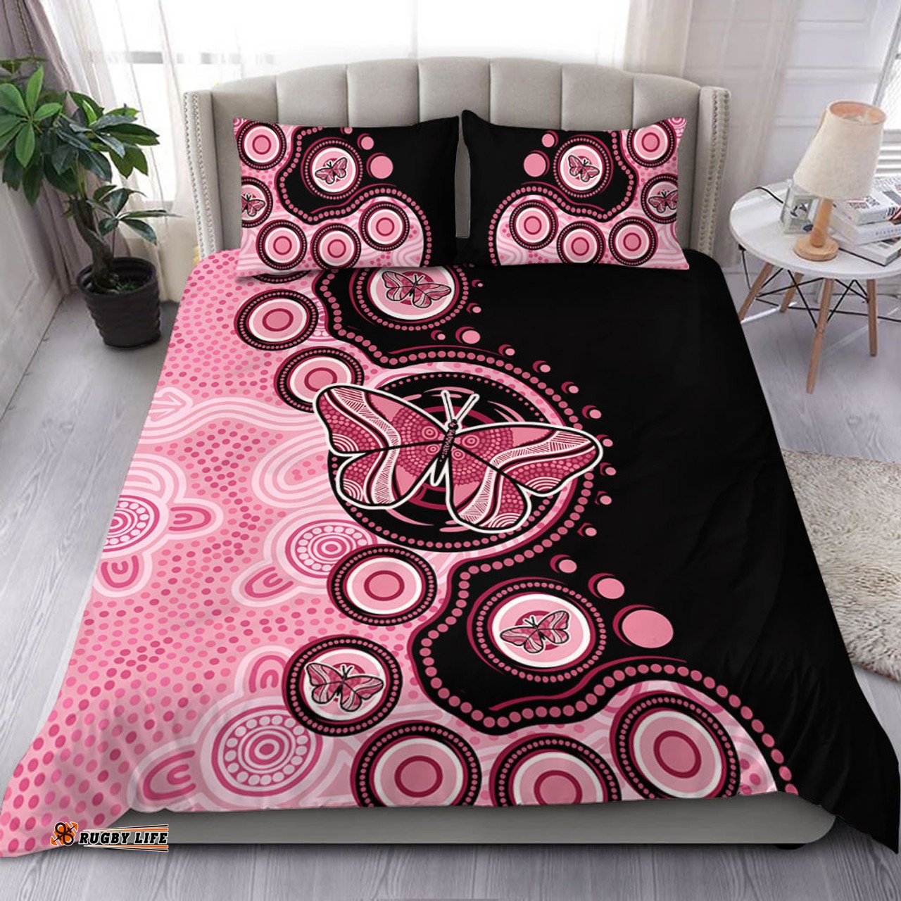 Amazing Aussie Australia Indigenous Butterfly Aboriginal Dot Arts Bedding Set
