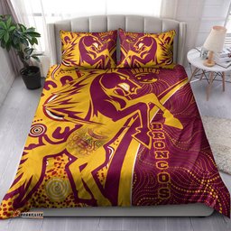 Amazing Aussie Brisbane Broncos Custom Broncos Pride With Tattoo And Art Personalised Name And Number Bedding Set