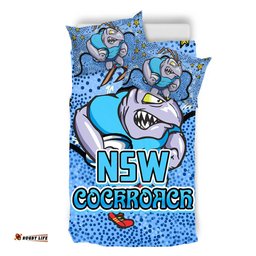 New South Wales Cockroaches Custom Bedding Set - Team With Dot And Star Patterns For Tough Fan Bedding Set