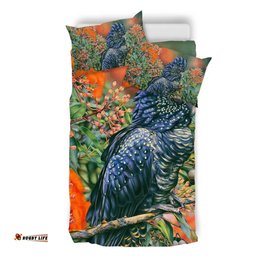 Australia Black Cockatoo  Bedding Set - Black Cockatoo and Flowering Gum Bedding Set
