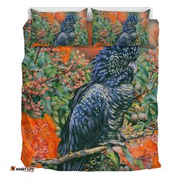 Australia Black Cockatoo  Bedding Set - Black Cockatoo and Flowering Gum Bedding Set