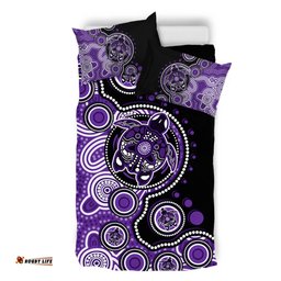 Amazing Aussie Australia Indigenous Turtle Aboriginal Dot Art Purple Bedding Set