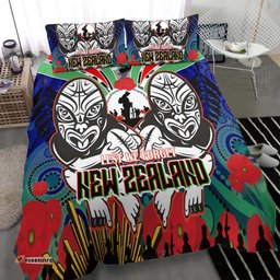 Amazing Aussie New Zealand Warriors Anzac Maori Mask and Aboriginal Inspired Bedding Set