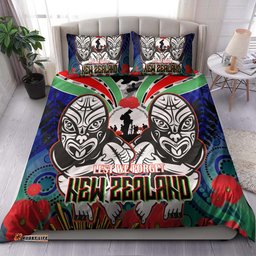 Amazing Aussie New Zealand Warriors Anzac Maori Mask and Aboriginal Inspired Bedding Set
