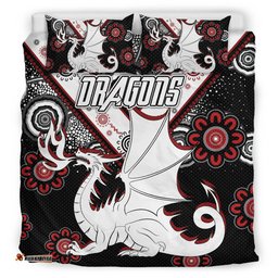 Australia Illawarra and St George Bedding Set - Custom Aboriginal Inspired Dragon Bedding Set