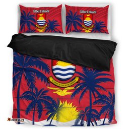 Amazing Aussie Australia South Sea Islanders Gilbert Islands In Polynesian Pattern With Coconut Trees Bedding Set