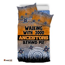 Australia Aboriginal Bedding Set - Walking with 3000 Ancestors Behind Me Blue Patterns Bedding Set