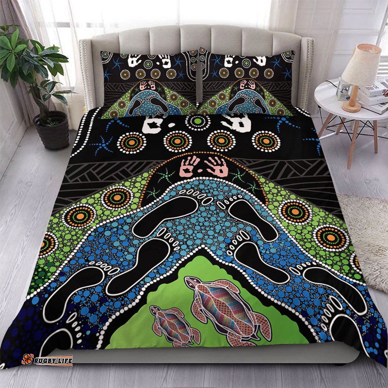 Amazing Aussie Australia Turtle���s Journey Through Dreamtime Bedding Set