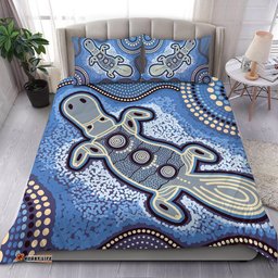 Australia Aboriginal Bedding Set - Platypus Aboriginal Dot Painting
 Bedding Set