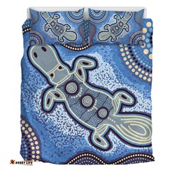 Amazing Aussie Australia Aboriginal Platypus Aboriginal Dot Painting Bedding Set