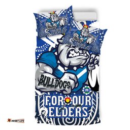 Amazing Aussie Canterbury Bankstown Bulldogs Naidoc Week Custom Bulldogs Naidoc For Our Elders Dot Art Style Bedding Set