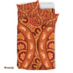 Australia Aboriginal Inspired Bedding Set - Indigenous Art Aboriginal Inspired Dot Painting Style 6