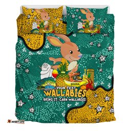 Australia Wallabies Custom Bedding Set - Australian Big Things Bedding Set