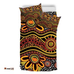 Australia Aboriginal Bedding Set - Dot In Aboriginal Style Bedding Set