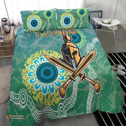 Gold Coast Titans Bedding Set - Custom Super Gold Coast Titans Bedding Set