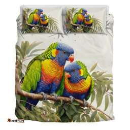 Amazing Aussie Australia Australia Rainbow Lorikeets Birds Art Inspired Bedding Set