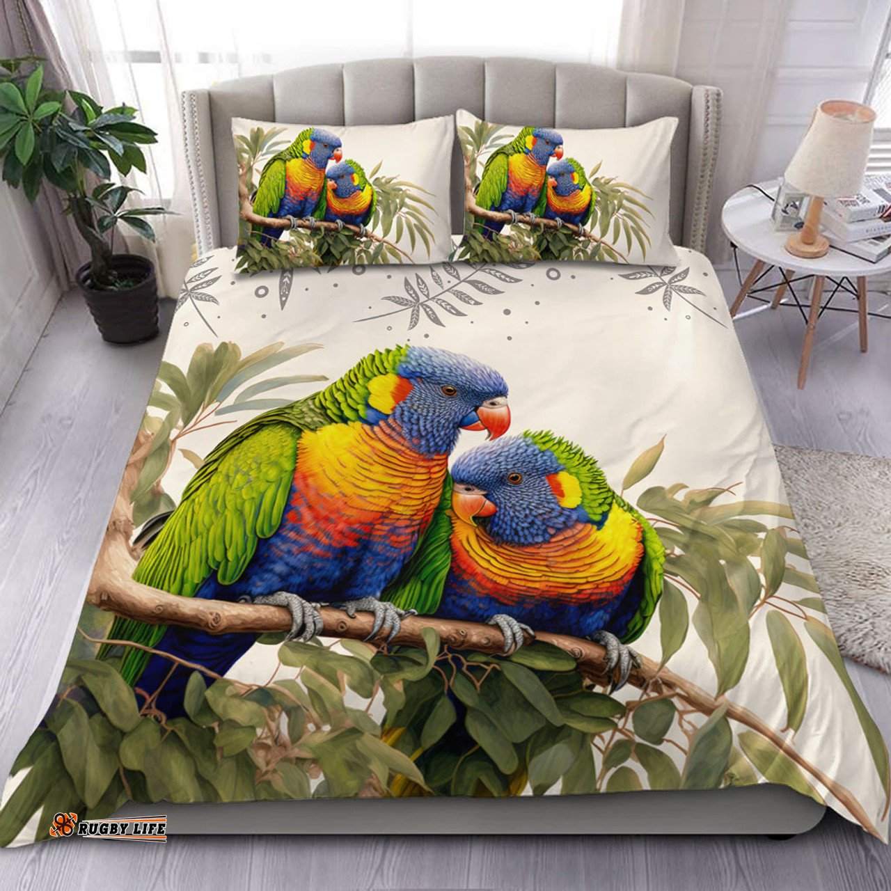 Amazing Aussie Australia Australia Rainbow Lorikeets Birds Art Inspired Bedding Set