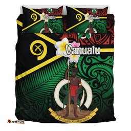 Amazing Aussie Australia South Sea Islanders Vanuatu Special Original Flag In Polynesian Style Bedding Set