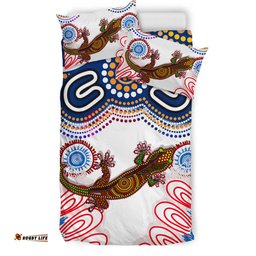 Australia Aboriginal Inspired Bedding Set - Indigenous Gecko Aboriginal Inspired Patterns